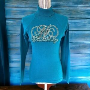 FABULOSITY turtle neck sweater, size M, bodycon, cotton/spandex